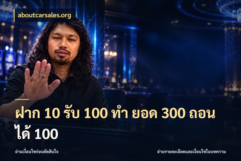 ฝาก 10 รับ 100 ทํา ยอด 300 ถอนได้ 100 รูปแบบโบนัสกับสิทธิ์ของสายเกม สไตล์ aboutcarsales.org