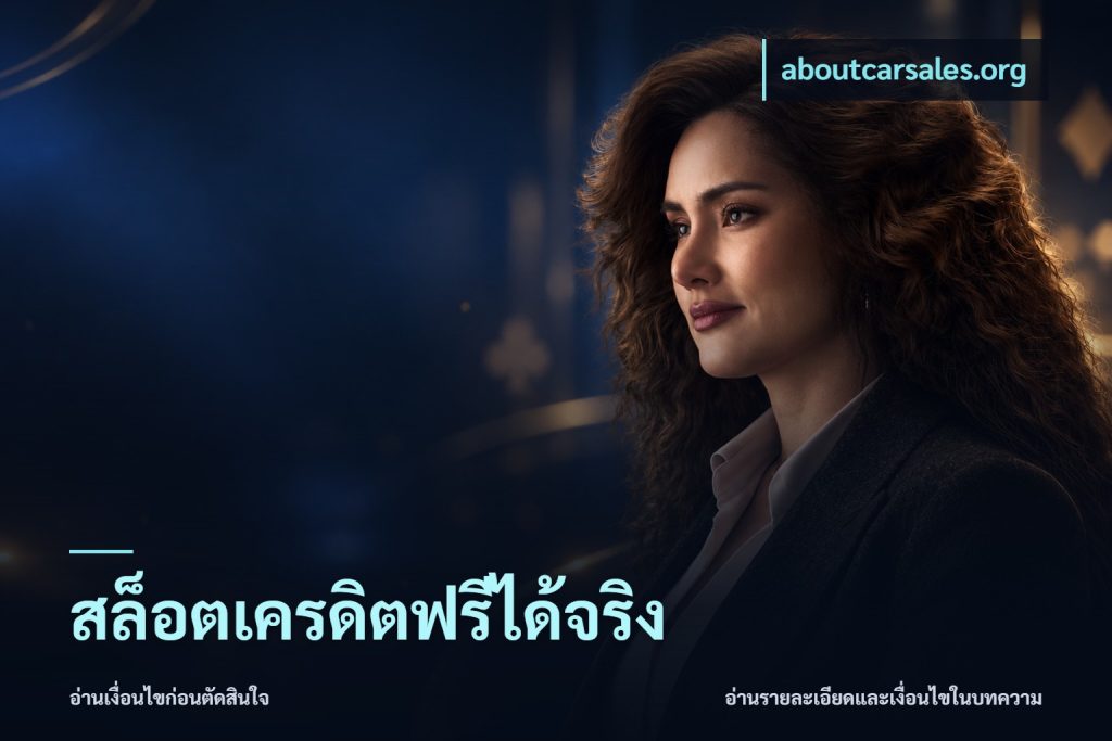 สล็อตเครดิตฟรีได้จริง