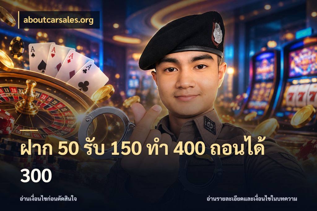 ฝาก 50 รับ 150 ทํา 400 ถอนได้ 300 รูปแบบโบนัสกับสิทธิ์ของสายเกม ในมุม aboutcarsales.org