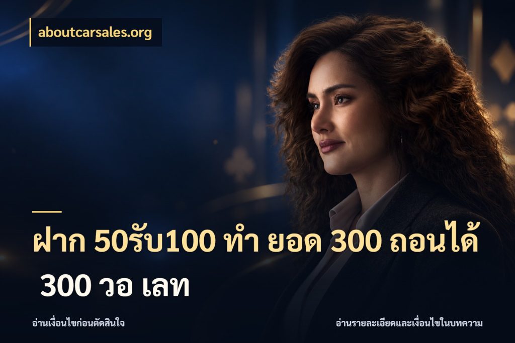 ฝาก 50รับ100 ทํา ยอด 300 ถอนได้ 300 วอ เลท โปรกับเกมที่ชอบเลือกให้ตรงสไตล์ ในมุม aboutcarsales.org