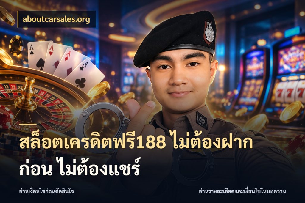 สล็อตเครดิตฟรี188 ไม่ต้องฝาก ก่อน ไม่ต้องแชร์ aboutcarsales.org ชนิดเครดิตกับสิทธิ์ที่คุณอยากรู้