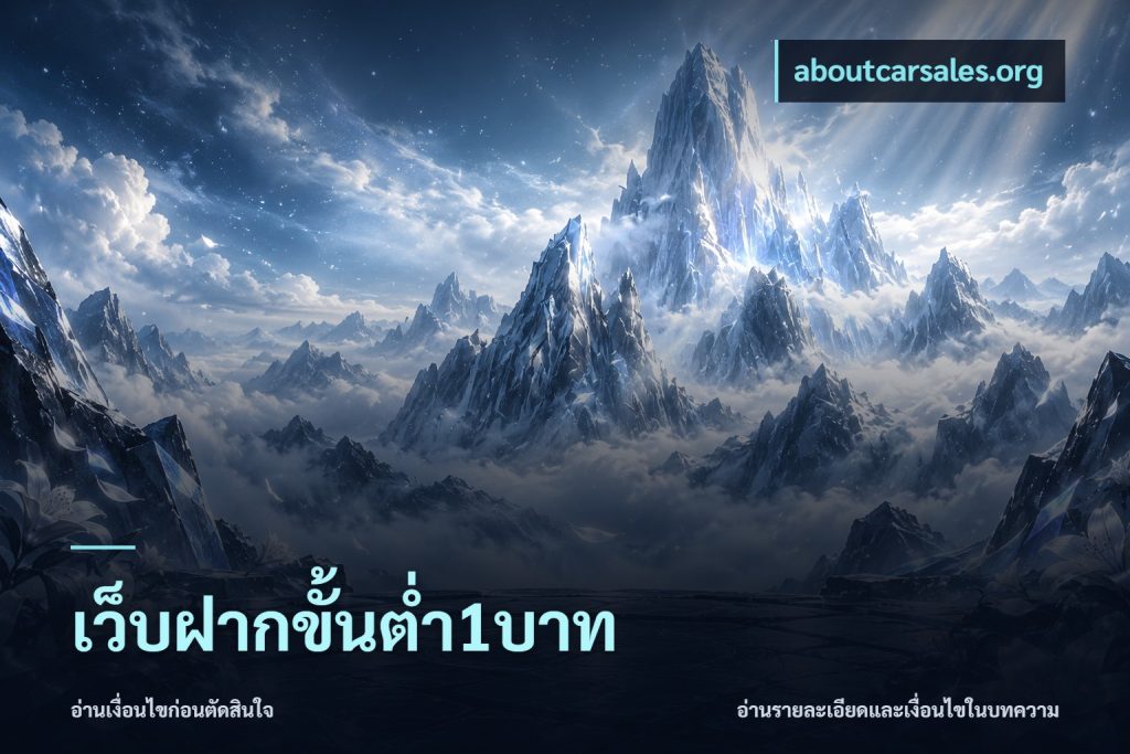 เว็บฝากขั้นต่ำ1บาท