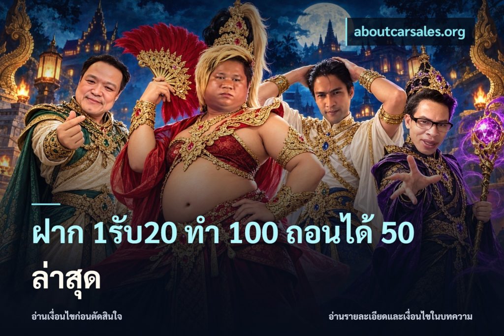 ฝาก 1รับ20 ทํา 100 ถอนได้ 50 ล่าสุด