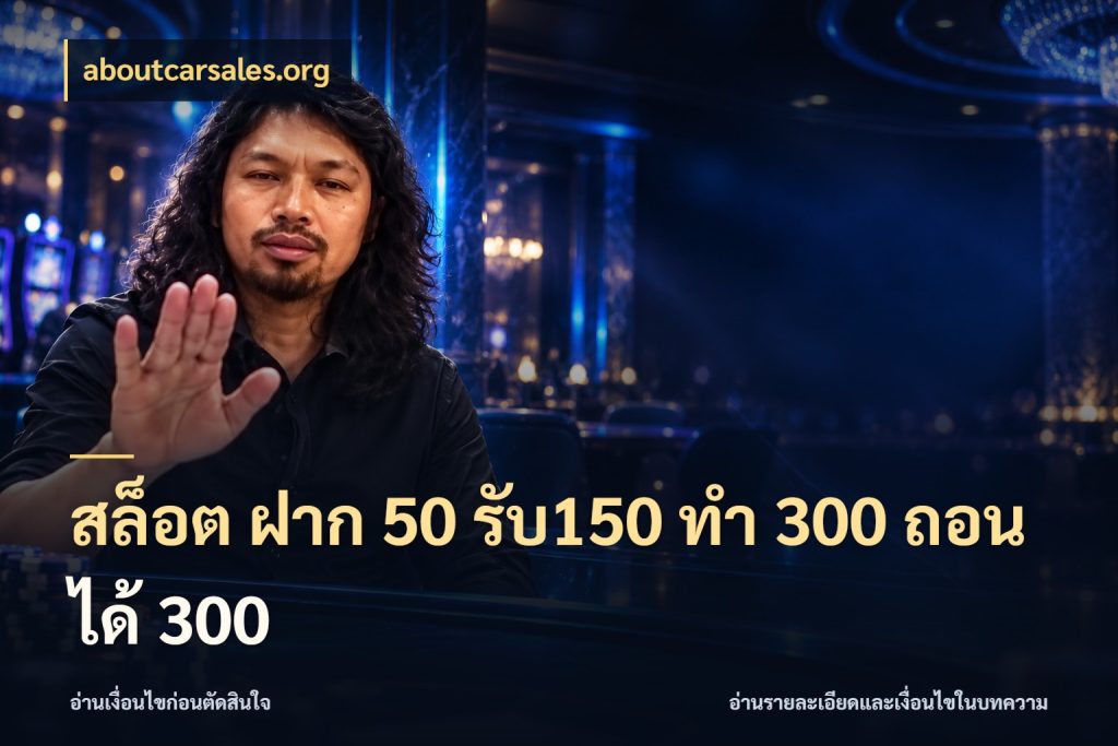 สล็อต ฝาก 50 รับ150 ทํา 300 ถอนได้ 300 ยอดฝากและยอดรับในมุมของคนชอบลุ้น กับ aboutcarsales.org