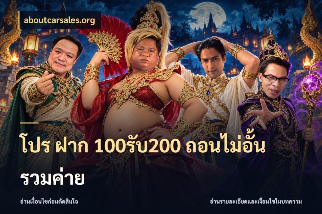 โปร ฝาก 100รับ200 ถอนไม่อั้น รวมค่าย aboutcarsales.org สนุกกับตัวเลือกโปรในสไตล์ของคุณ