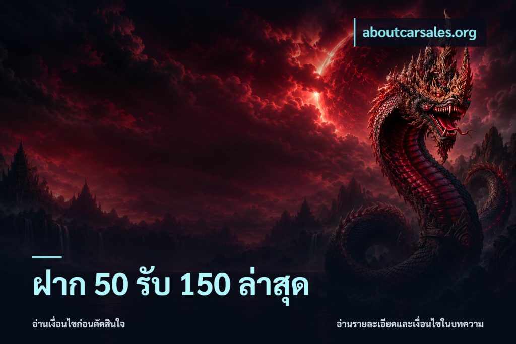 ฝาก 50 รับ 150 ล่าสุด