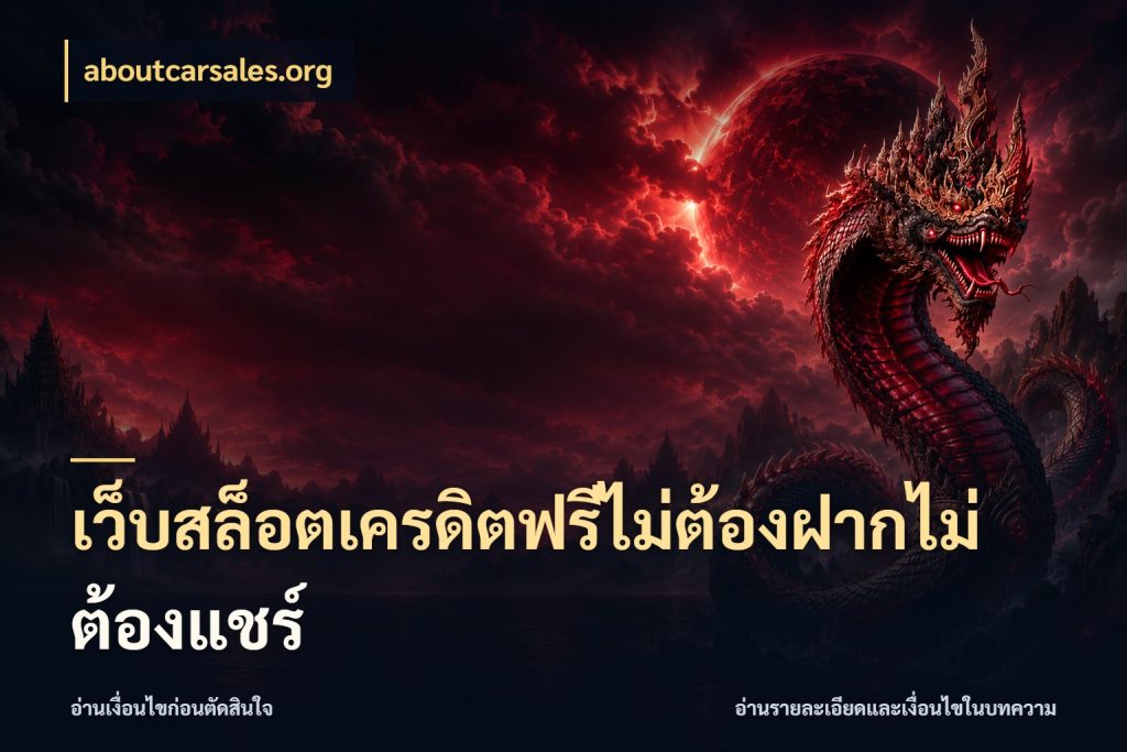 เว็บสล็อตเครดิตฟรีไม่ต้องฝากไม่ต้องแชร์ aboutcarsales.org รู้จักยอดและขอบเขตของเครดิตฟรี