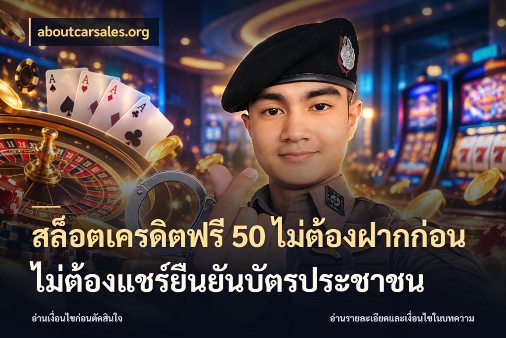 สล็อตเครดิตฟรี 50 ไม่ต้องฝากก่อนไม่ต้องแชร์ยืนยันบัตรประชาชน ชนิดเครดิตกับสิทธิ์ที่คุณอยากรู้ สไตล์ aboutcarsales.org