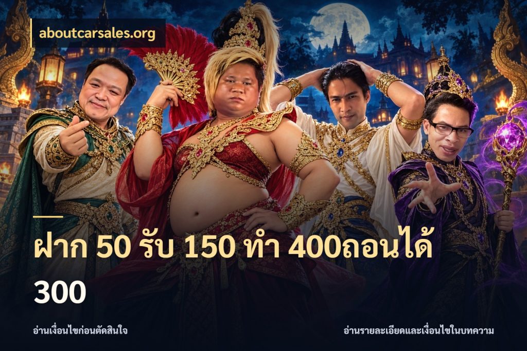 ฝาก 50 รับ 150 ทํา 400ถอนได้ 300 aboutcarsales.org เครดิตกับรูปแบบโปรที่ตรงใจ