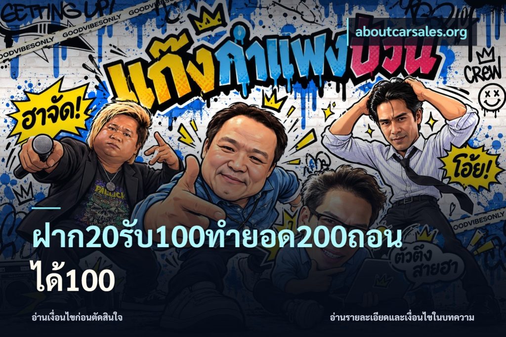 ฝาก20รับ100ทํายอด200ถอนได้100
