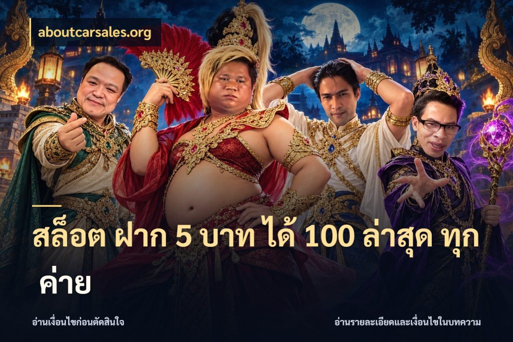 สล็อต ฝาก 5 บาท ได้ 100 ล่าสุด ทุก ค่าย aboutcarsales.org จับคู่โบนัสกับสไตล์เกมที่ชอบ