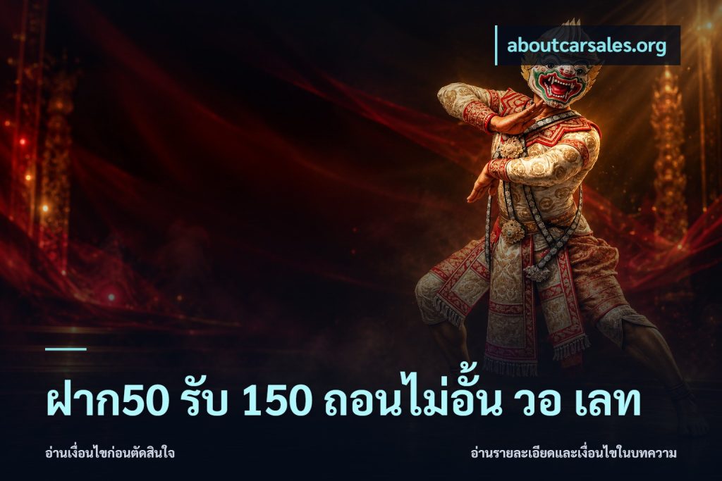ฝาก50 รับ 150 ถอนไม่อั้น วอ เลท
