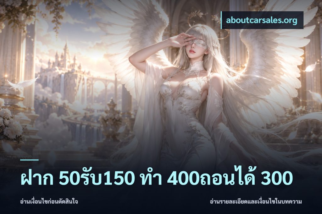 ฝาก 50รับ150 ทํา 400ถอนได้ 300