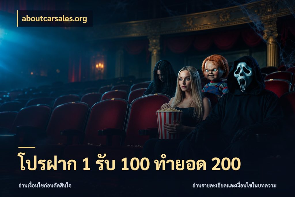 โปรฝาก 1 รับ 100 ทำยอด 200 รูปแบบโบนัสกับสิทธิ์ของสายเกม กับ aboutcarsales.org