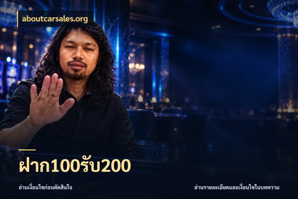 ฝาก100รับ200 aboutcarsales.org เครดิตกับรูปแบบโปรที่ตรงใจ
