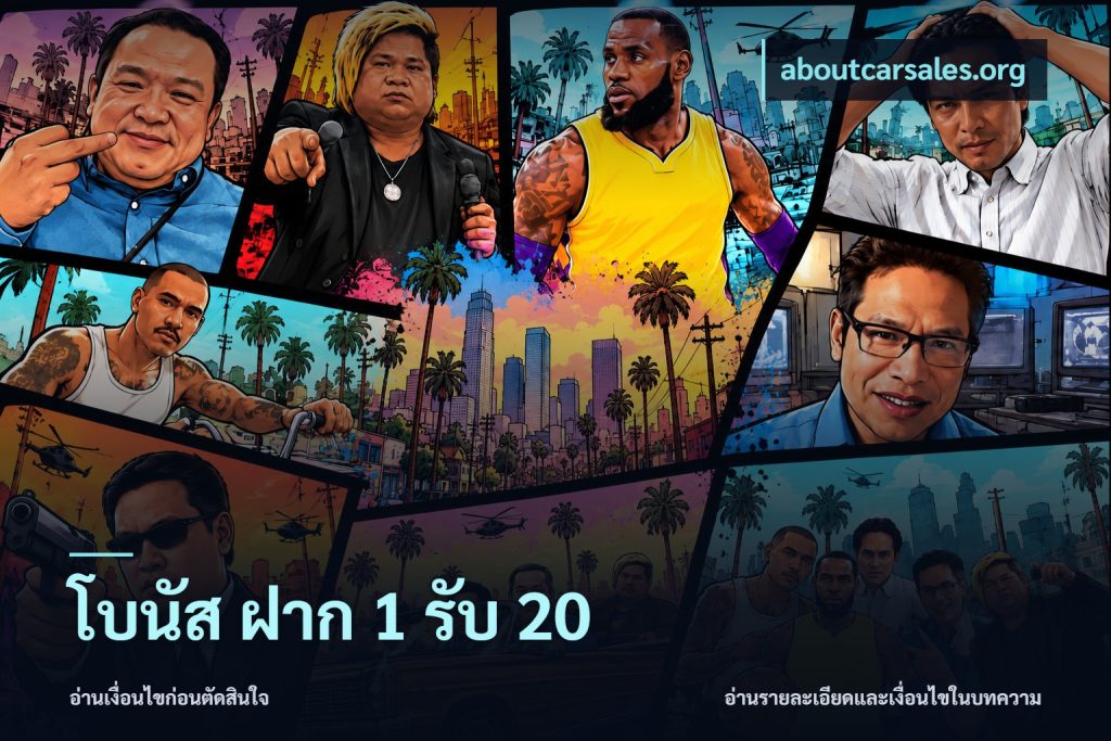 โบนัส ฝาก 1 รับ 20