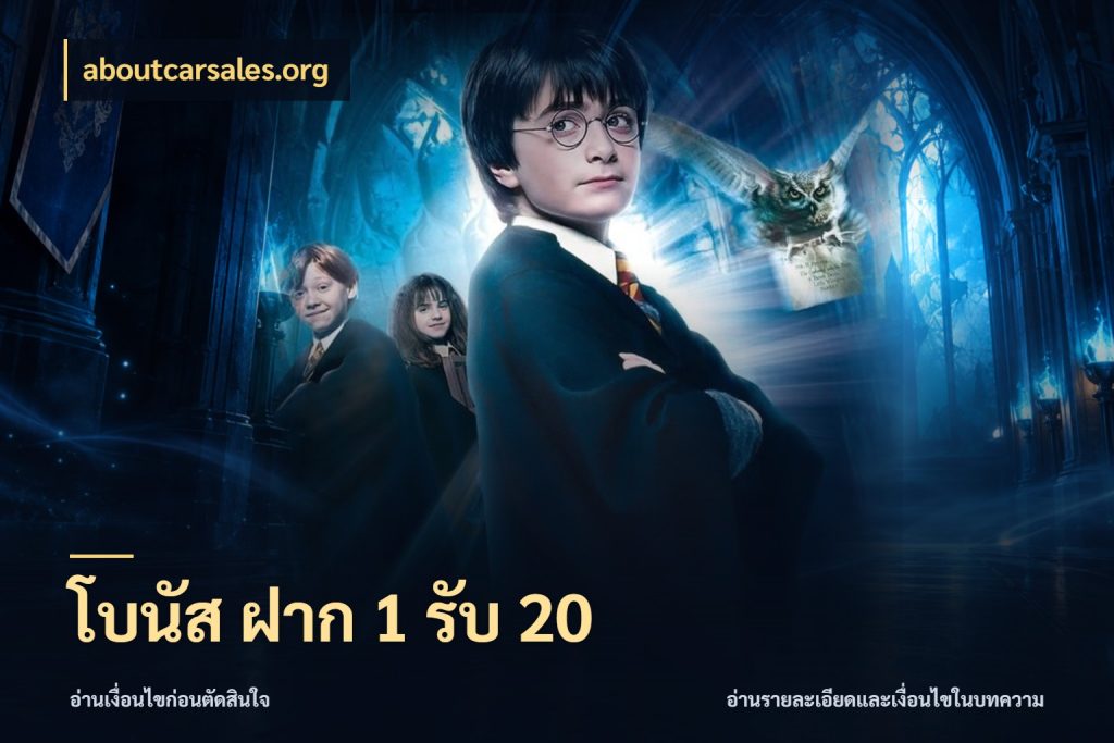 โบนัส ฝาก 1 รับ 20 ยอดฝากและยอดรับในมุมของคนชอบลุ้น ในมุม aboutcarsales.org