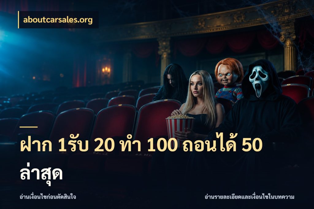 ฝาก 1รับ 20 ทำ 100 ถอนได้ 50 ล่าสุด aboutcarsales.org จับประเด็นยอดรับก่อนเลือกความสนุก