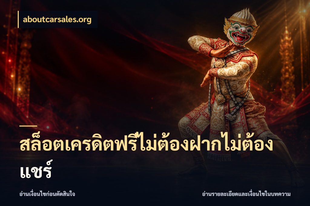 สล็อตเครดิตฟรีไม่ต้องฝากไม่ต้องแชร์ จากชื่อเครดิตฟรีสู่ความสนุกที่เข้าใจได้ ในมุม aboutcarsales.org