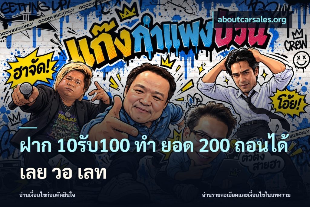 ฝาก 10รับ100 ทํา ยอด 200 ถอนได้เลย วอ เลท
