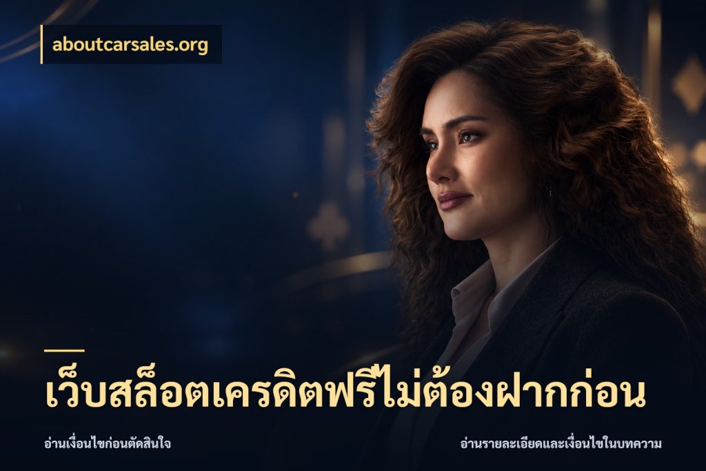 เว็บสล็อตเครดิตฟรีไม่ต้องฝากก่อน สิทธิ์ที่สายโบนัสสนใจกับวิธีรับ กับ aboutcarsales.org