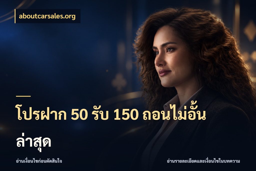 โปรฝาก 50 รับ 150 ถอนไม่อั้น ล่าสุด จุดเด่นของเครดิตที่คนชอบเกมอยากรู้ ในมุม aboutcarsales.org