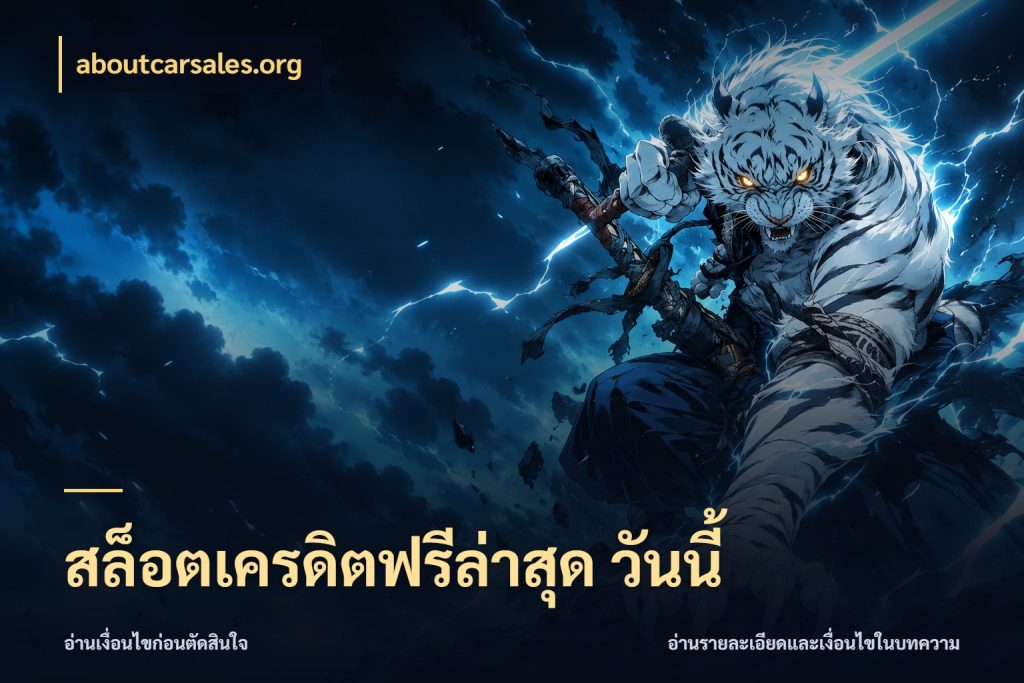 สล็อตเครดิตฟรีล่าสุด วันนี้ aboutcarsales.org ชนิดเครดิตกับสิทธิ์ที่คุณอยากรู้
