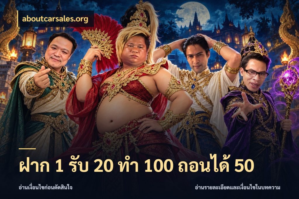 ฝาก 1 รับ 20 ทำ 100 ถอนได้ 50 จับคู่โบนัสกับสไตล์เกมที่ชอบ สไตล์ aboutcarsales.org