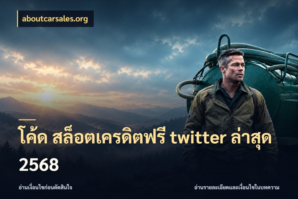 โค้ด สล็อตเครดิตฟรี twitter ล่าสุด 2568 เลือกสไตล์ความสนุกจากรูปแบบเครดิต กับ aboutcarsales.org