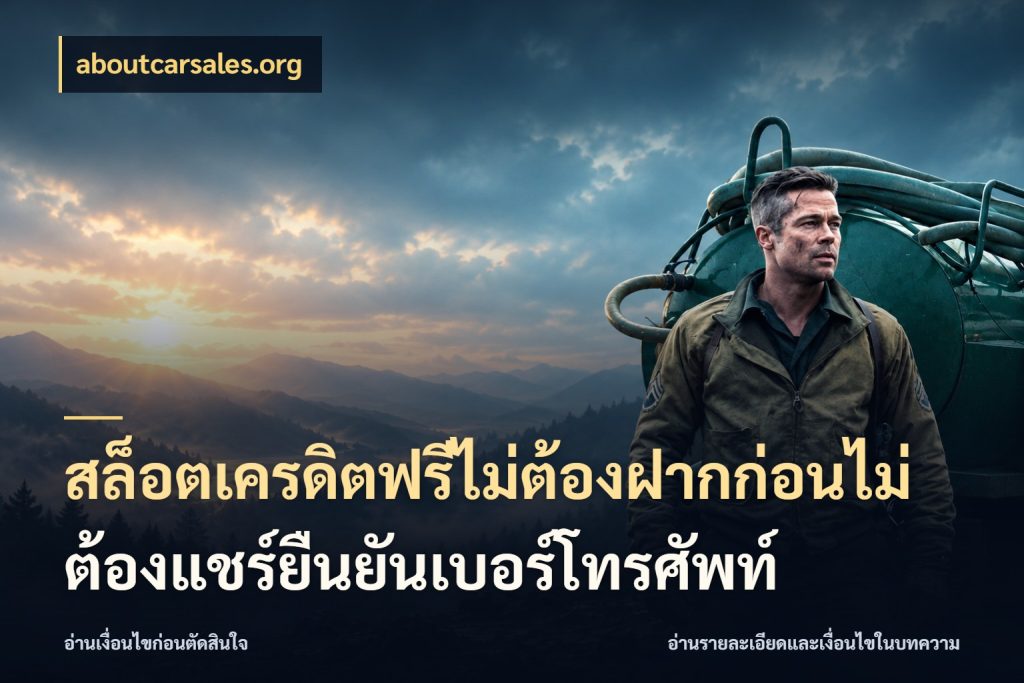 สล็อตเครดิตฟรีไม่ต้องฝากก่อนไม่ต้องแชร์ยืนยันเบอร์โทรศัพท์ เครดิตฟรีกับจังหวะลุ้นที่คุณเลือก ในมุม aboutcarsales.org