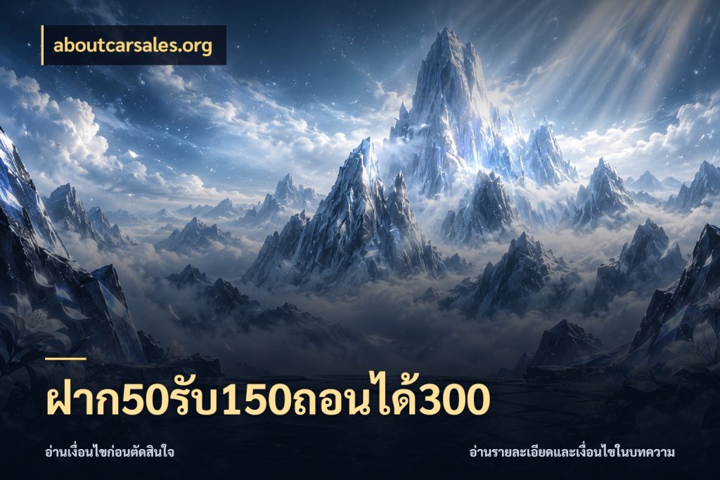 ฝาก50รับ150ถอนได้300 เปิดมุมโปรให้เข้ากับเกมแนวโปรด ในมุม aboutcarsales.org