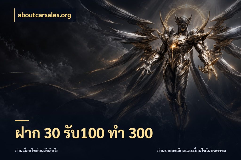 ฝาก 30 รับ100 ทำ 300 aboutcarsales.org โปรยอดรับที่สายเกมสนใจ
