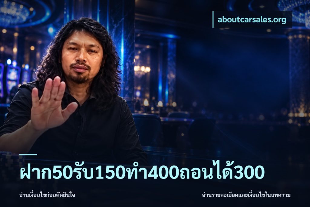 ฝาก50รับ150ทํา400ถอนได้300