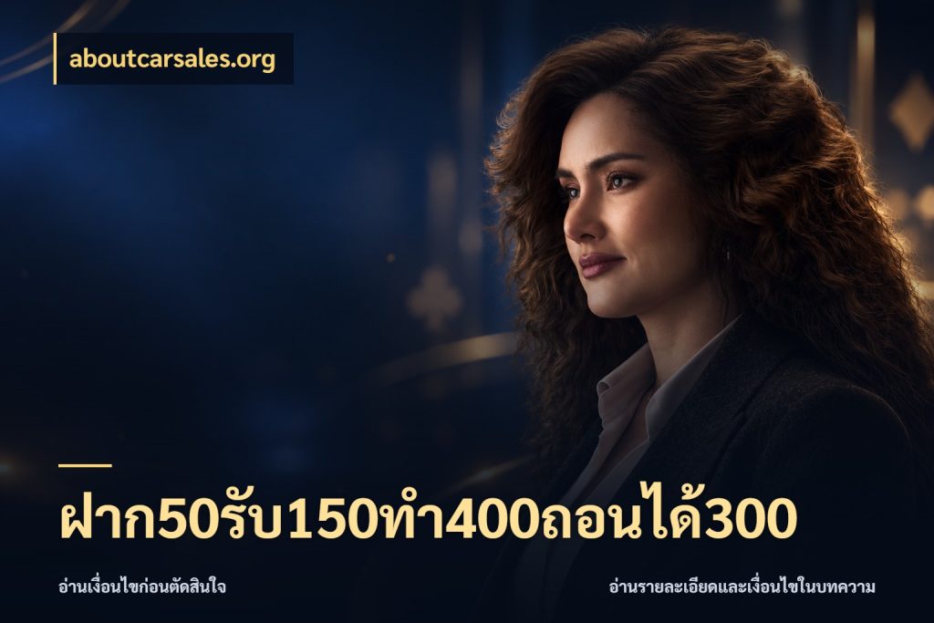 ฝาก50รับ150ทํา400ถอนได้300 เปิดมุมโปรให้เข้ากับเกมแนวโปรด กับ aboutcarsales.org