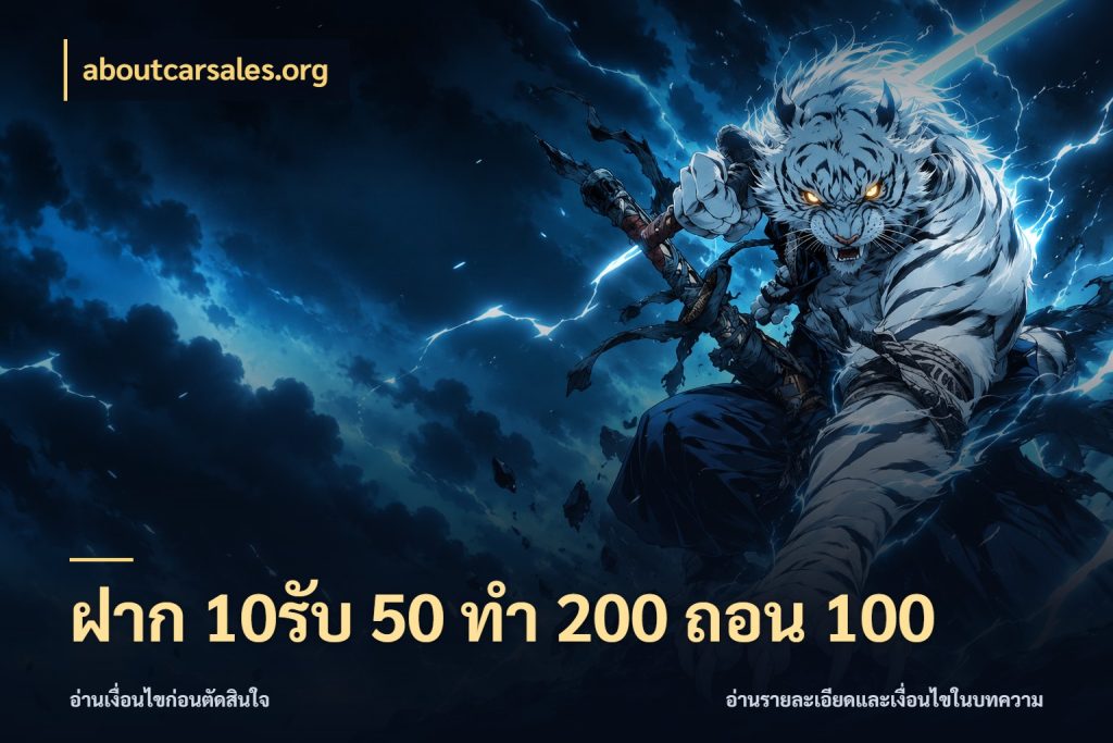 ฝาก 10รับ 50 ทํา 200 ถอน 100 โปรยอดรับที่สายเกมสนใจ สไตล์ aboutcarsales.org