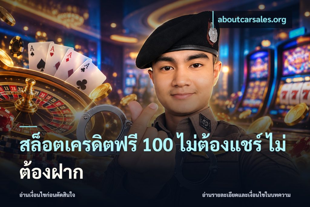 สล็อตเครดิตฟรี 100 ไม่ต้องแชร์ ไม่ต้องฝาก