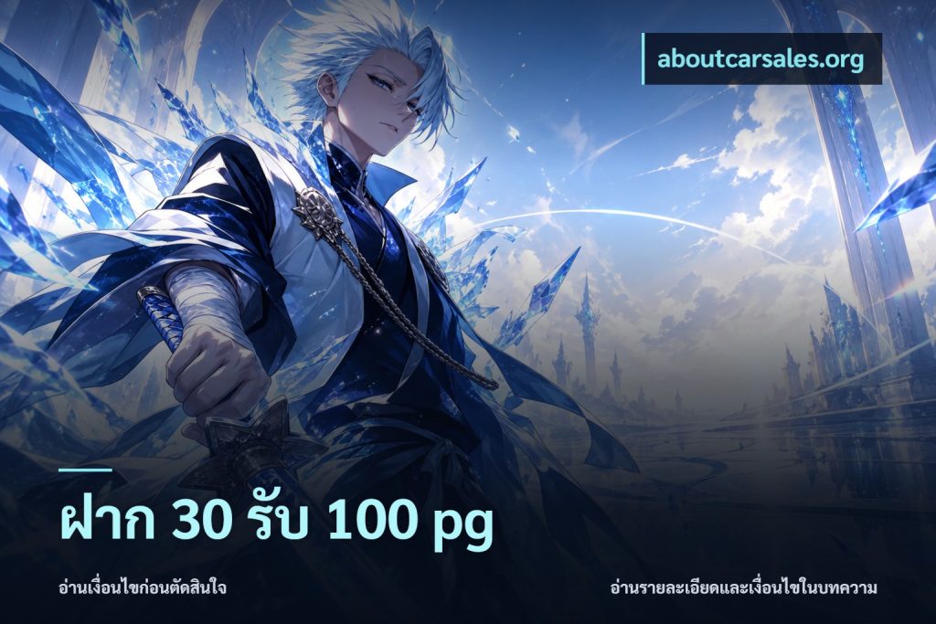 ฝาก 30 รับ 100 pg