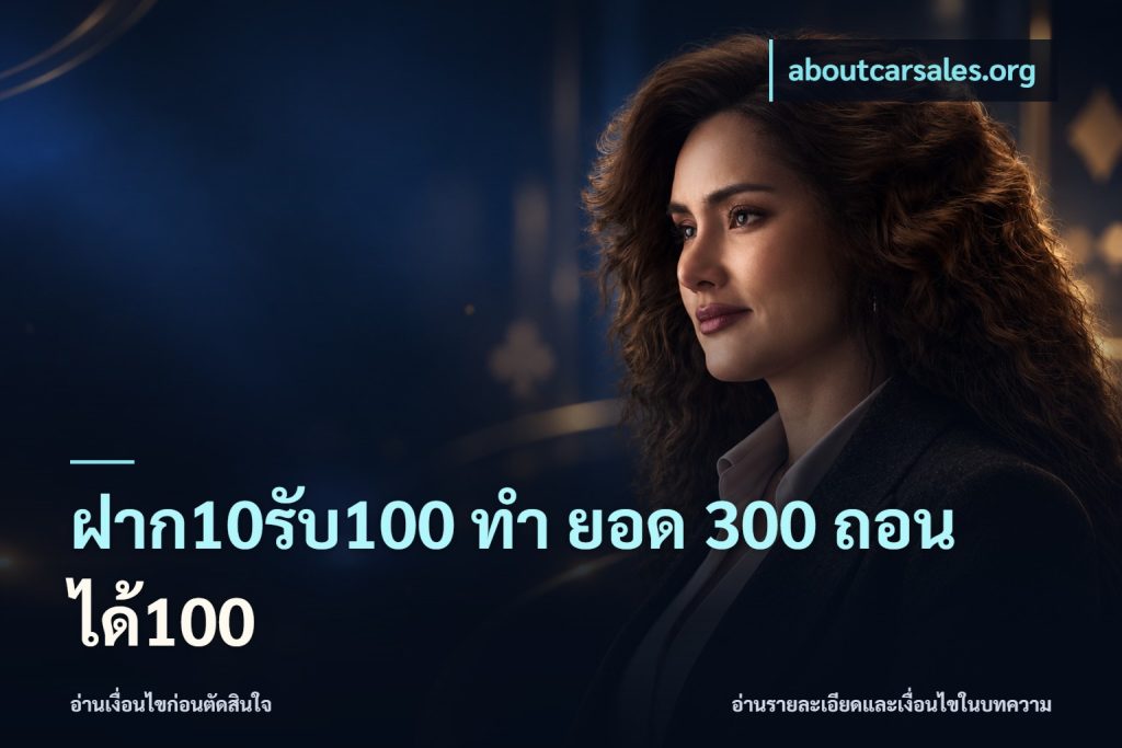 ฝาก10รับ100 ทํา ยอด 300 ถอนได้100