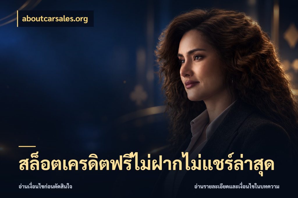 สล็อตเครดิตฟรีไม่ฝากไม่แชร์ล่าสุด รู้จักยอดและขอบเขตของเครดิตฟรี ในมุม aboutcarsales.org
