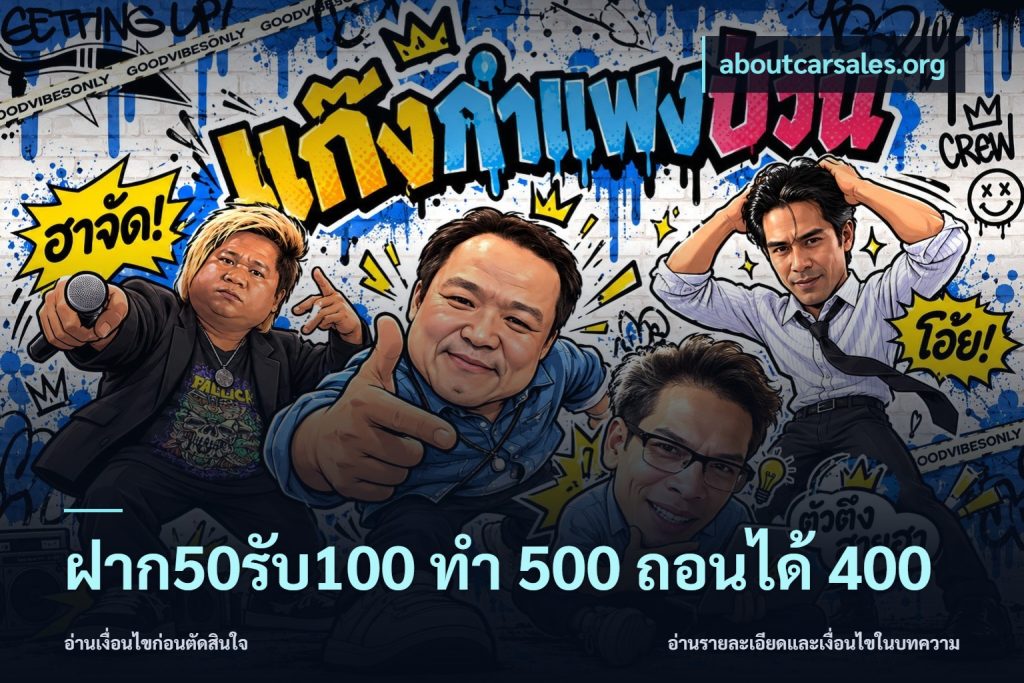 ฝาก50รับ100 ทํา 500 ถอนได้ 400