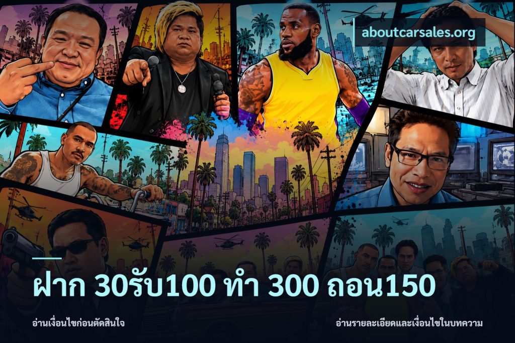 ฝาก 30รับ100 ทํา 300 ถอน150