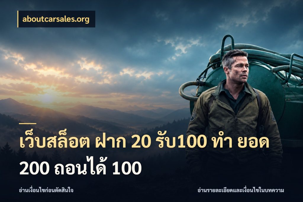 เว็บสล็อต ฝาก 20 รับ100 ทํา ยอด 200 ถอนได้ 100 aboutcarsales.org จับคู่โบนัสกับสไตล์เกมที่ชอบ