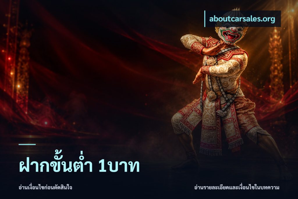 ฝากขั้นต่ำ 1บาท
