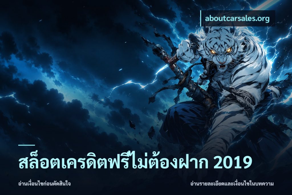 สล็อตเครดิตฟรีไม่ต้องฝาก 2019
