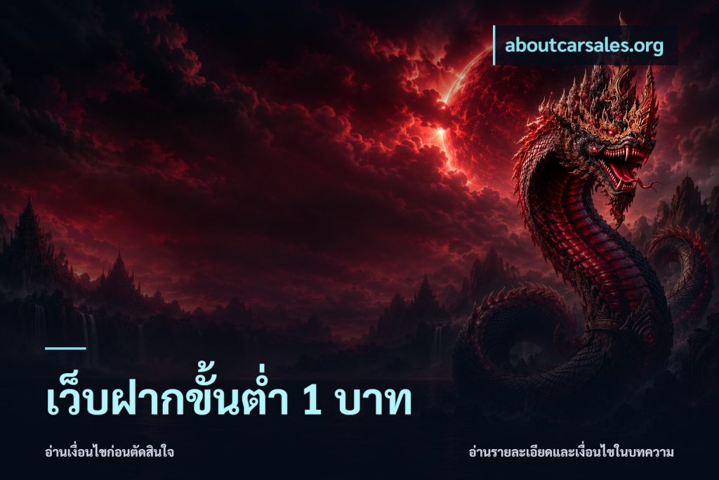 เว็บฝากขั้นต่ำ 1 บาท