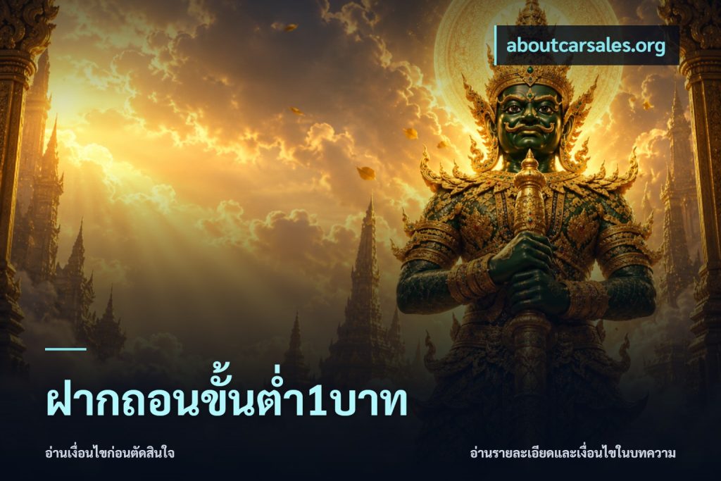 ฝากถอนขั้นต่ำ1บาท